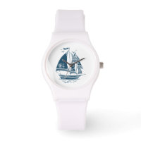 Navio marinho-azul de navegação eólica
