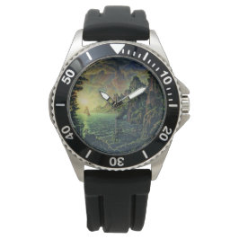 Relógio Navios: Noite do Sol (por Konstantin Bogaevsky)