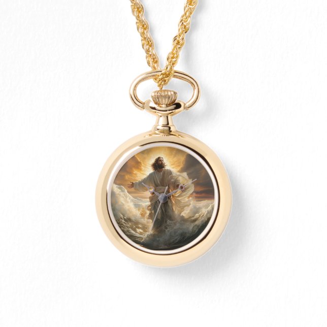 Relógio Necklace Watch-Jesus (Frente)