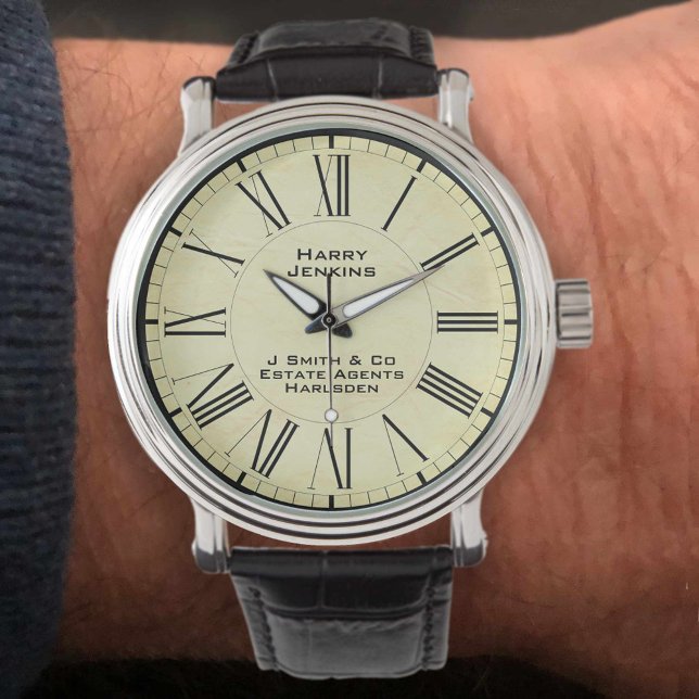 Relógio Negócios de Vendas de Propriedade do Agente Estáti (Criador carregado)