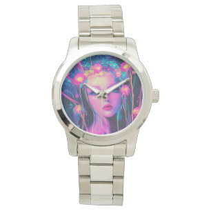 Relógio Neon Alienígena Goddese