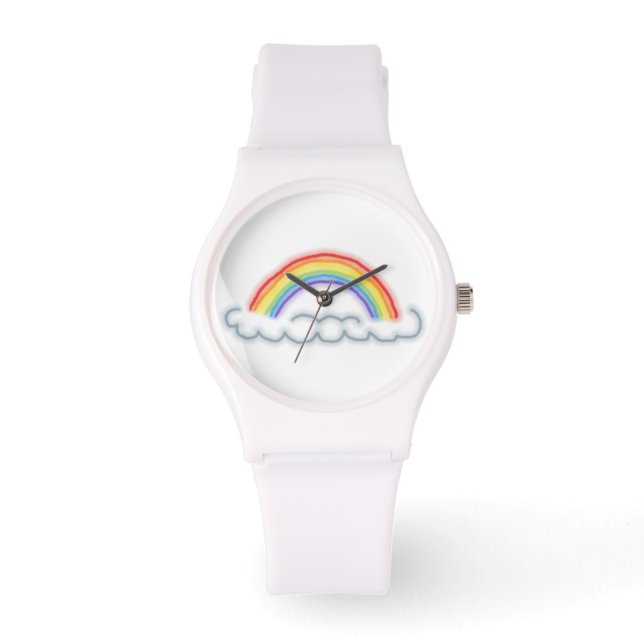 Relógio Neon Rainbows Watch (Branco) (Frente)