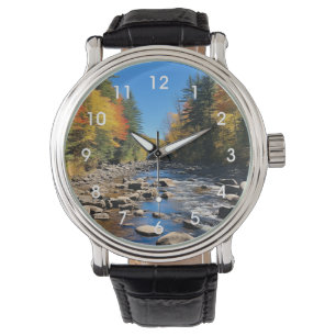 Relógio New England Colorful Landscape, Autumn,