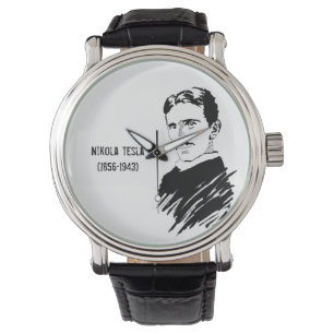 Relógio Nikola Tesla Art Vintage Wrist Watch