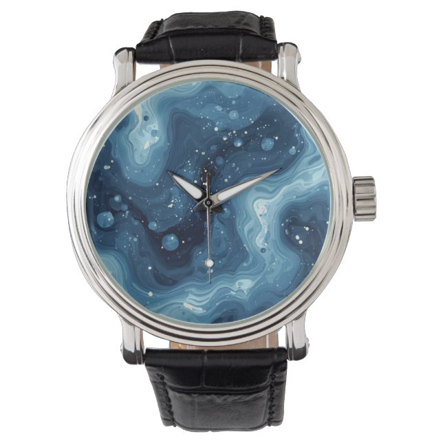 Relógio noite azul estrelada (Frente)