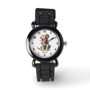 Relógio nome de adição de Cão legal