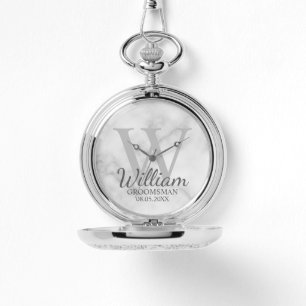 Relógio Nome do Padrinho de casamento Personalizado Modern