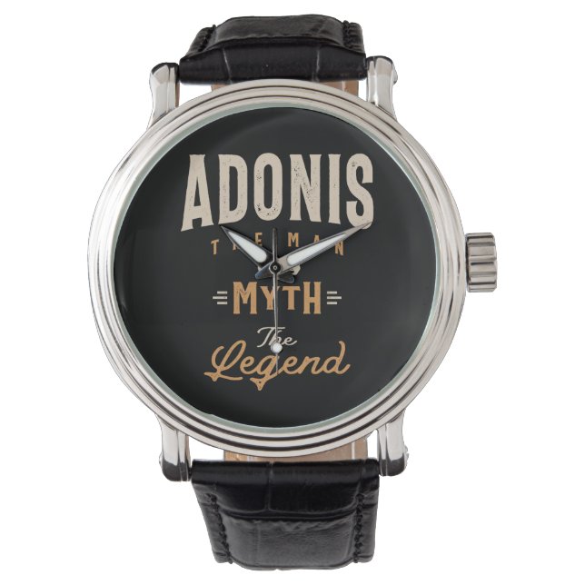 Relógio Nome Personalizado Adonis - Adonis Engraçado (Frente)