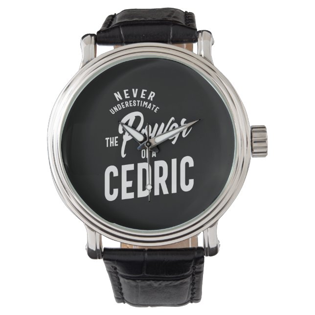 Relógio Nome Personalizado Cedric - Presente de Aniversári (Frente)