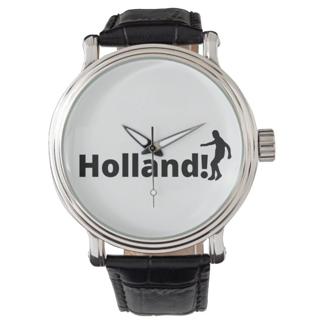 Relógio Nome Personalizado Suporte Laranja (Frente)