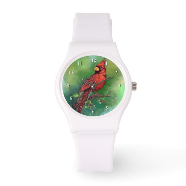 Relógio Norte Red Cardinal Bird Watch (Frente)