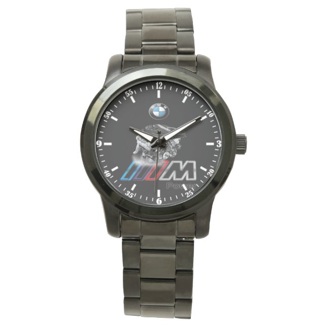 Relógio Novo mecanismo Bmw M5 Stainless Steel Quartz Watch (Frente)