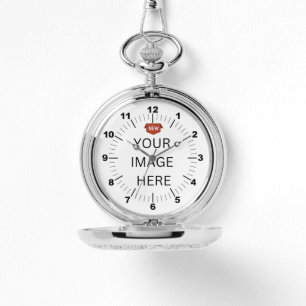 Relógio NOVO! Silver Pocket Watch - Personalizado