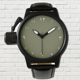 Relógio Numerais Árabes Orientais