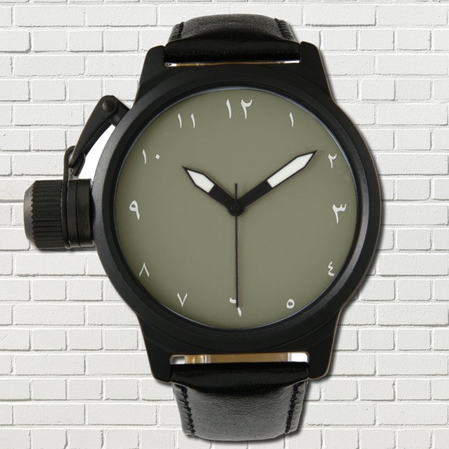 Relógio Numerais Árabes Orientais (Criador carregado)