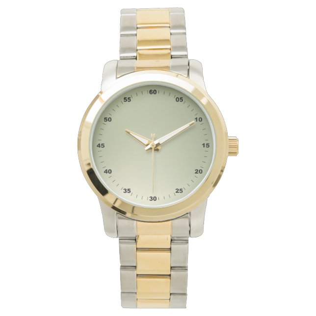 Relógio Números Oversize Unisex Dourado (Frente)