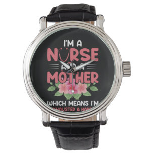 Relógio Nurse Gift I'm Nurse And A Mother