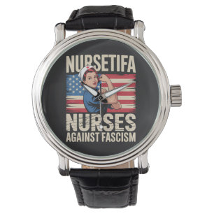 Relógio Nursetifa Enfermeira Contra o Fascismo
