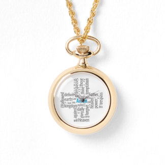 Relógio Nuvem de Palavras de Oração do Senhor