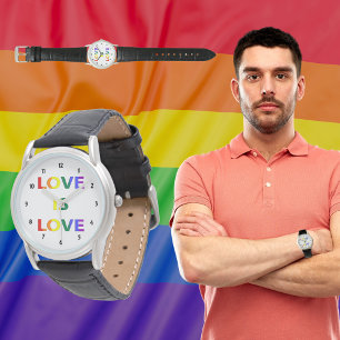 Relógio O amor é o orgulho LGBT