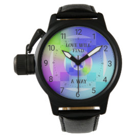 Relógio O Amor Encontrará Uma Maneira Opalescente De Padrõ