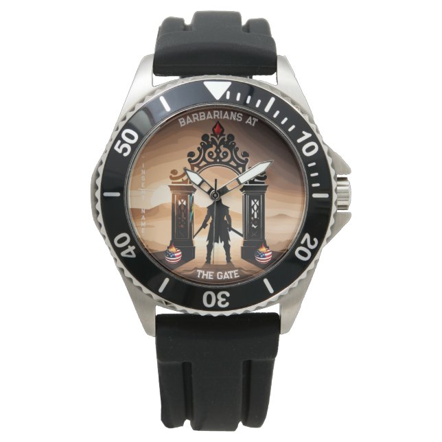 Relógio O cerco: bárbaros em portões da América (Frente)