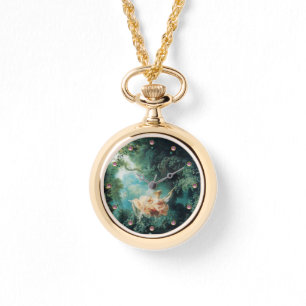 Relógio O cor-de-rosa verde SWING