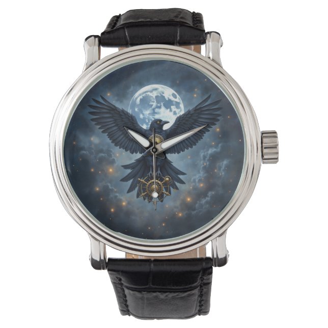 Relógio O Corvo Celestial.  (Frente)
