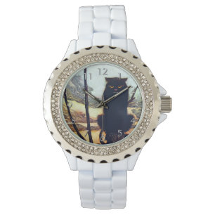 Relógio O gato preto