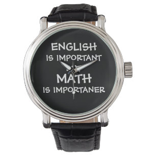 Relógio O inglês é importante, mas a matemática é impo