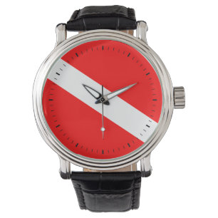 Relógio O mergulhador embandeira para baixo