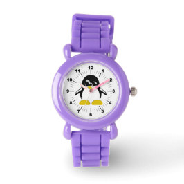 Relógio O Penguin Red Glitter Watch