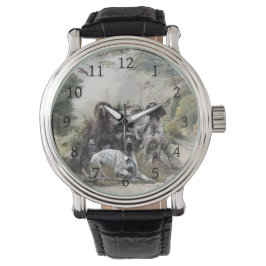 Relógio O ponteiro alemão Shorthired ou Deutsch Kurzhaar