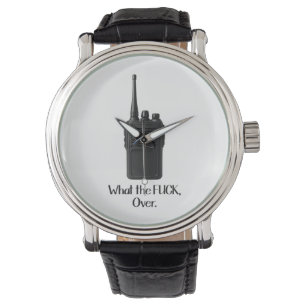 Relógio O Que O Fu*k Sobre O Ícone De Walkie Talkie Engraç