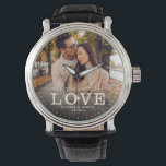 Relógio O QUE VOCÊ PRECISA É AMAR Foto de Casamento<br><div class="desc">O moderno relógio de fotos em chic com escrita à mão e leitura moderna de tipografia:" Tudo que você precisa é Amor "ao lado de seus nomes personalizados e data de casamento. Personalize com sua foto e informações favoritas. presente de excelente para recém-casados, um aniversário ou Dia de os namorados!...</div>