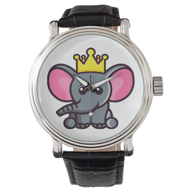 Relógio O rei elefante (Frente)