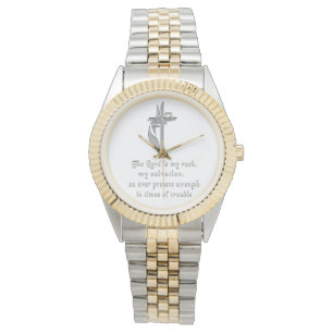 Relógio O senhor cristão do watchesThe é minha rocha