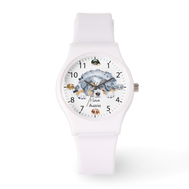 Relógio O Shepherd Puppy Womens Watch na Austrália (Frente)