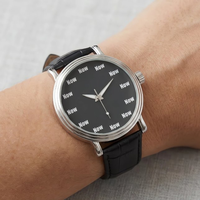 Relógio O Tempo é Agora Yoga de Mindfulness Meditação (The time is now. A helpful nudge toward mindfulness, meditation, and being in the moment.)