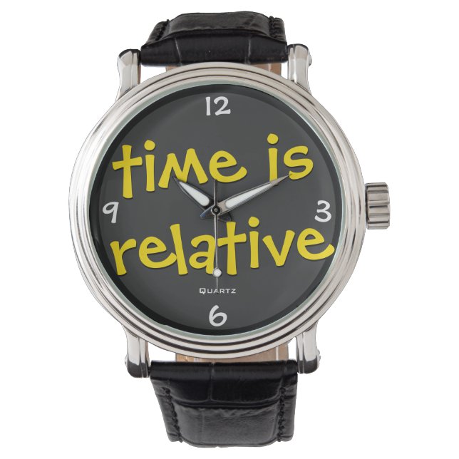Relógio O Tempo É Relativo (Frente)