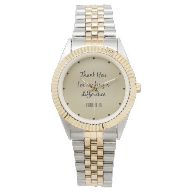 Relógio Obrigado Pastor (Frente)