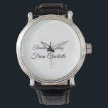 Relógio obrigados para a mensagem de texto do nome de adiç<br><div class="desc">Design</div>