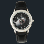 Relógio Observador personalizado de crianças de tubarão br<br><div class="desc">Personalize este relógio das crianças com Tubarão Branco Excelente com um nome como presente personalizado de excelente para o Natal,  um aniversário ou qualquer outra ocasião especial.</div>