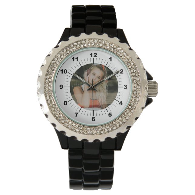 Relógio Observatório feminino - Personalizado - Rinoestone (Frente)