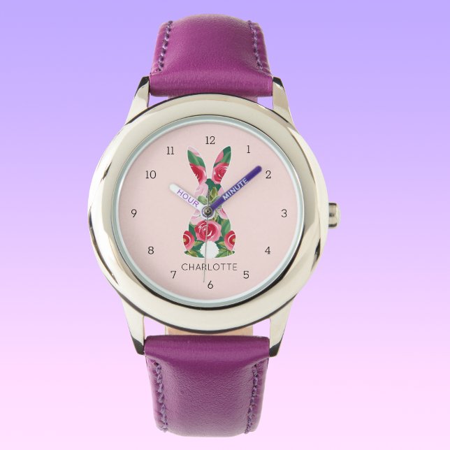 Relógio Observatório Personalizado de Crianças de Páscoa (Personalized Easter Bunny Kids' Watch)