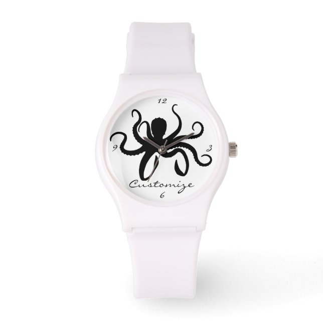 Relógio Octopus Silhouette Thunder_Cove Classic (Frente)
