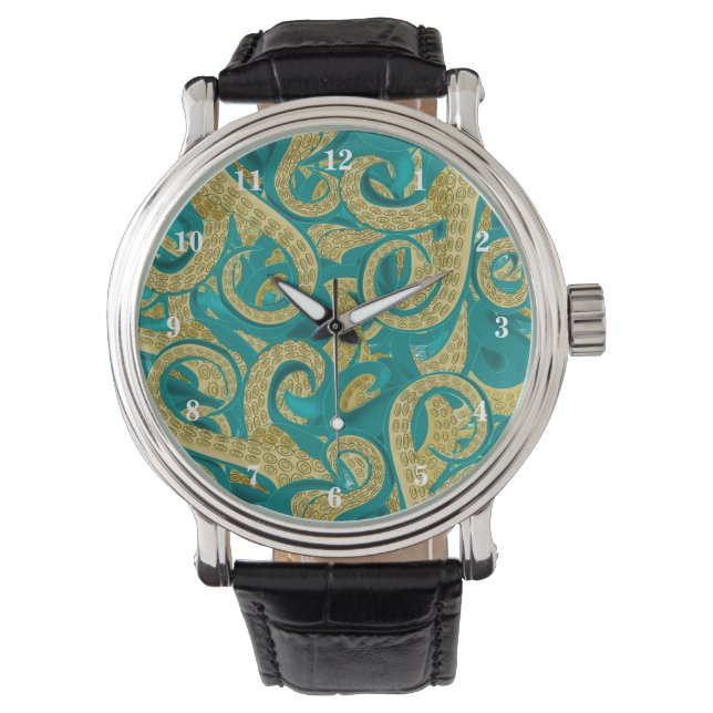 Relógio Octopus Tentacle Art Watch (Frente)