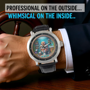 Relógio Octopus Whimsic no Toilet Clock Engraçado