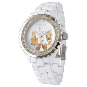 Relógio Óculos de cerveja do SlipperyJoe, canecas de cerve