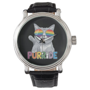 Relógio Óculos de Sol Purride Cat Orgulho Gay Arco-Íris LG